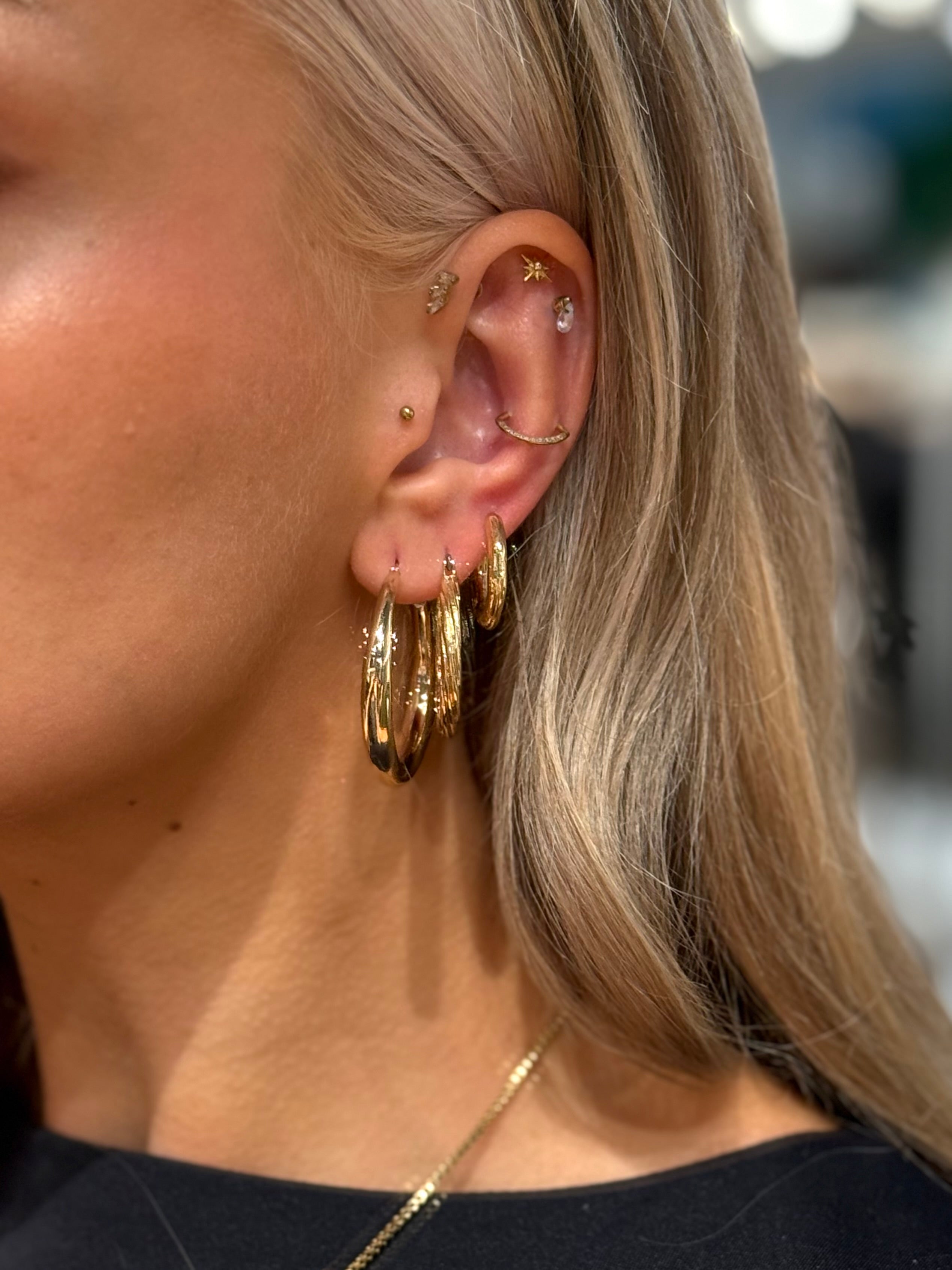 PCSILJA Earrings - Gold Colour